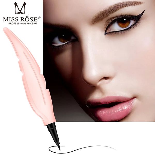 

miss rose black liquid eyeliner pencil makeup waterproof long-lasting anti-blooming accurate draw eye liner pen makeup