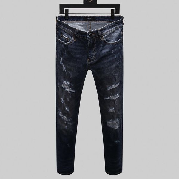 

2020 мђжкие джин дизайнеѬ нового пооба mens конѬђкоѬа маѬка black jeans оий Ѭван, Blue