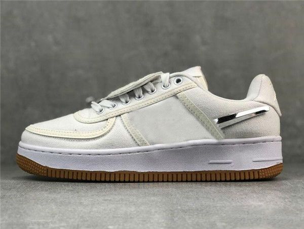 

2019 wholesale new 10x forces low 1 x travis scotts one running shoes for men the pure white sports trainer women designer shoes