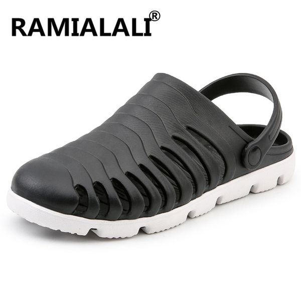 

new men sandals summer flip flops slippers men outdoor beach casual shoes male sandals water shoes sandalia masculina, Black