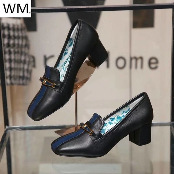 

duping520 женская обувь новый высокий каблук толстый каблук квадратная голова женщины высокие каблуки сандалии тапочки мулы слайды насосы об