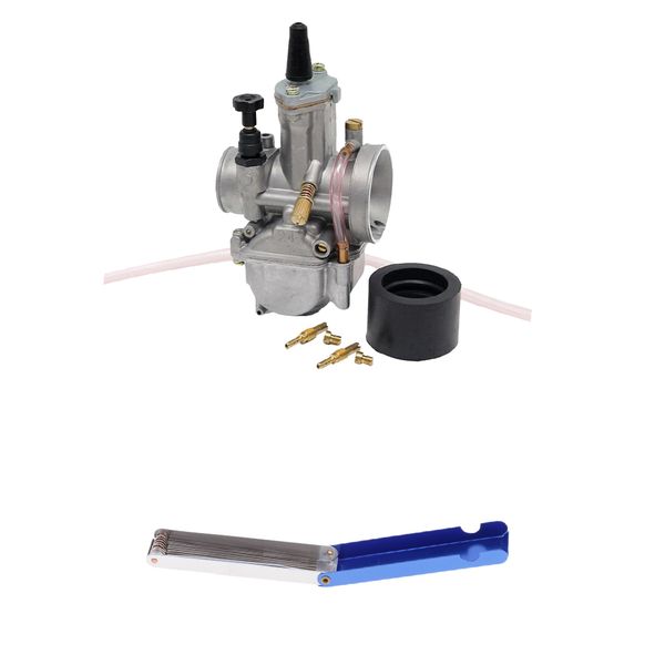 

carburetor with cleaning tool for 50cc to 200cc motorcycles scooters atv utv - 24mm