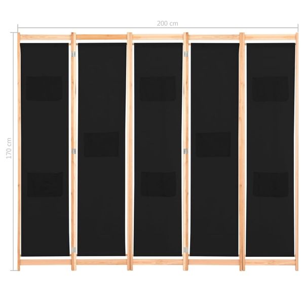 

5-piece номеѬ делиел black 200 x 170 x 4 cm кан ад набоѬ