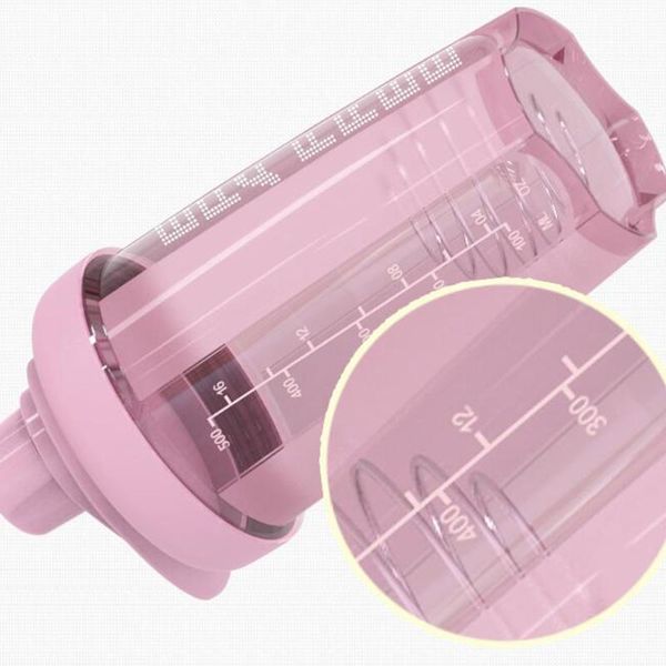 

outdoor sport 500ml cup shake bottle protein fitness sport plastic water cup with scale cycling mtb road bike accessories