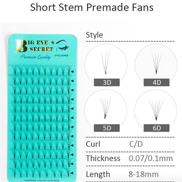 

handmade volume lash extension premade fans natural soft eyelash extension premade volume fans 8-18mm russian lash