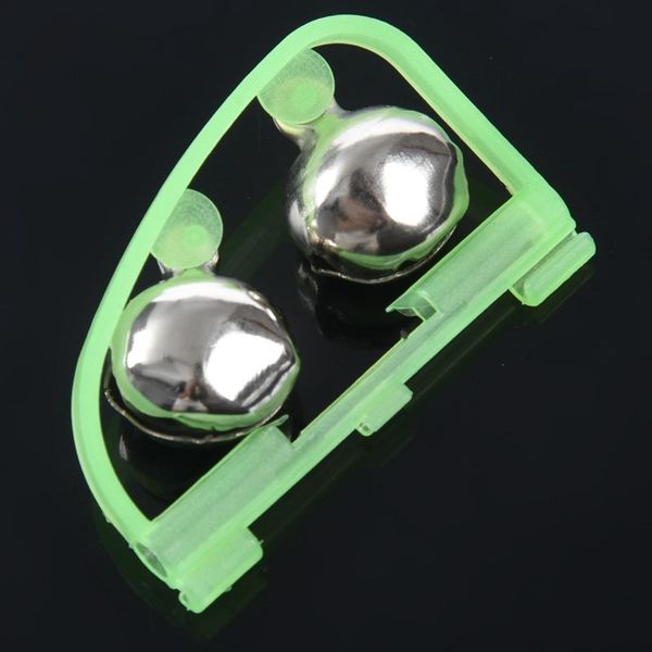 

5 pcs double bell fish pole rod fishing light alarm bells green rod reel combo