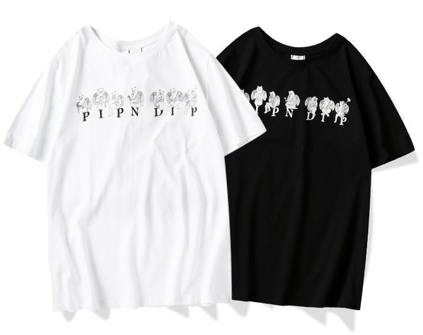 

2020/rripdip hip hop new brand fashion luxury designer men tee shirt couple europe and america tees tide brand t-shirts, White;black