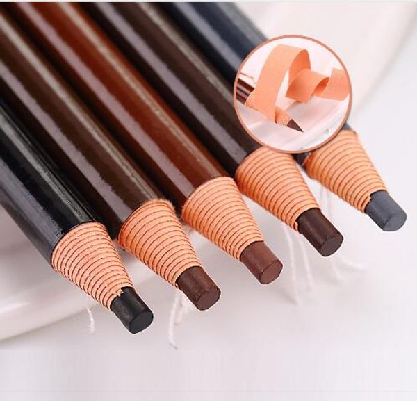 

10pcs/lot 5 Colors Brand Eyebrow Pencil Waterproof Microblading Pen Long-lasting Eyebrow Enhancer Easy Wear Eye Brow Tint dye Makeup Tools