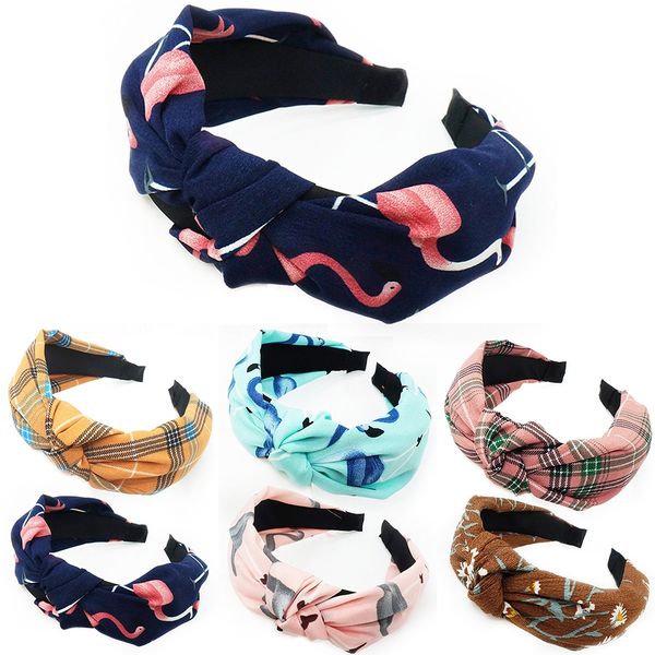 

knot turban headband elastic hairband hair accessories for girls no slip stay on knotted head band hair band for women, Silver