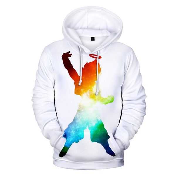 

anime 3d hoodies men women fashion hip hop hooded pullovers white casual kids hoodies sweatshirt, Black