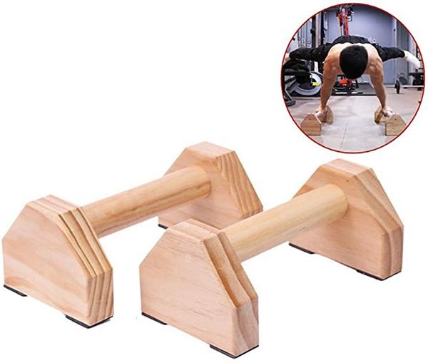 

handstand pushups wooden push up bar handstand bars calisthenics single double handles headstand shelf push-ups double