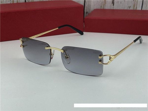 

selling glasses frame 18k frame gold-plated ultra-light sunglasses legs for men business style eyewear with box 3645631