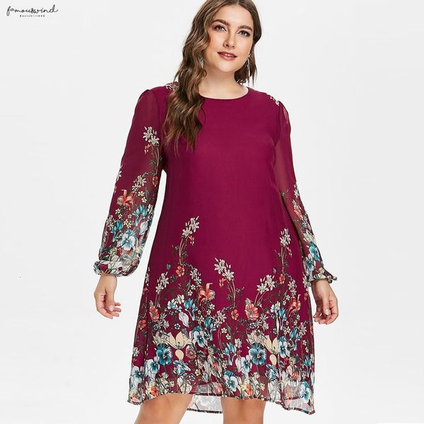 

female size plus 5xl floral print dress women new autumn long sleeve casual dress dresses spring womens clothing designer clothes, Black;gray