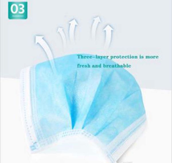 

in stock disposable masks disposable 3-layer dust-proof face protective mask mask set 7427086 7337044 73390934