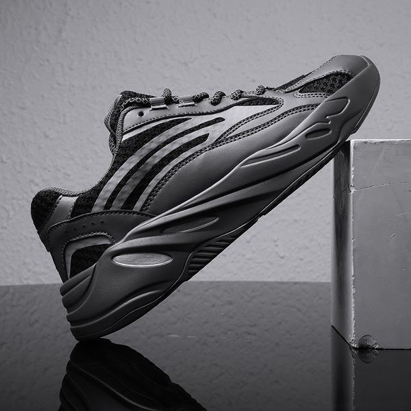 

men's sneakers 46 outdoor running shoes 45 men casual reflective chunky sneakers 2020 spring autumn breathable light sports shoe