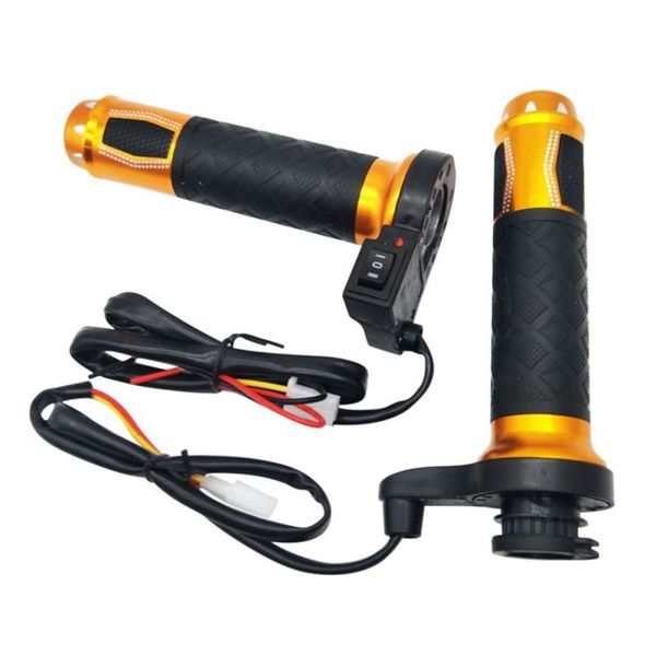 

motorcycle electric heated grips motorbike grip 22mm 7/8" handlebar hand warmer aluminum