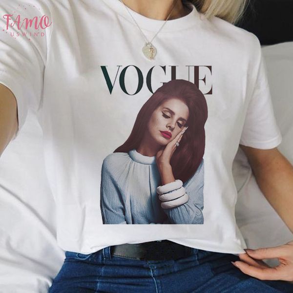 

lana del rey harajuku эстетическая футболки женщины grunge ullzang 90с graphic t рубашка мода vintage tshirt hip hop top тройники женский, White