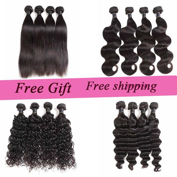 Malaysian Indian Mongolian Peruvian Virgin Human Hair Extensions