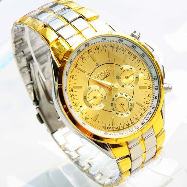 

new fashion men's watch men sport stainless steel roman numeral watch metal analog quartz business wristwatch reloj hombr, Slivery;brown