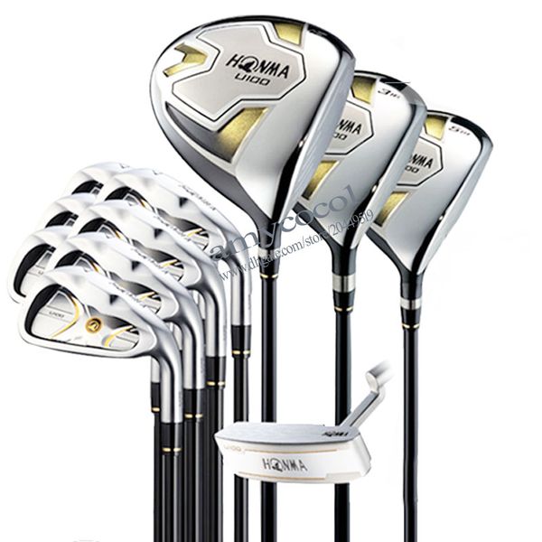 

new men golf clubs honma u100 complete set of clubs golf wood irons putter golf set and bag clubs graphite shaft ing