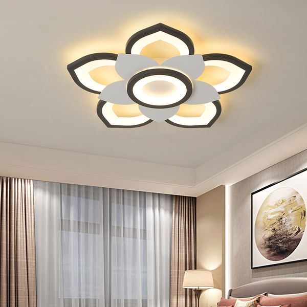 

white+black modern led chandelier lustre for living room light bedroom dining room acrylic ceiling chandelier lighting luminaire