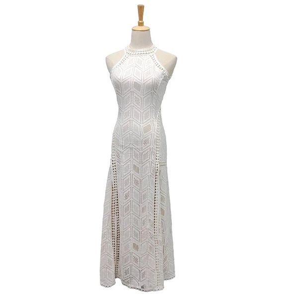 

2019 summer maxi elegant beige lace women long dress blackless o-neck beach long evening party sleeveless bodycon dress, Black;gray