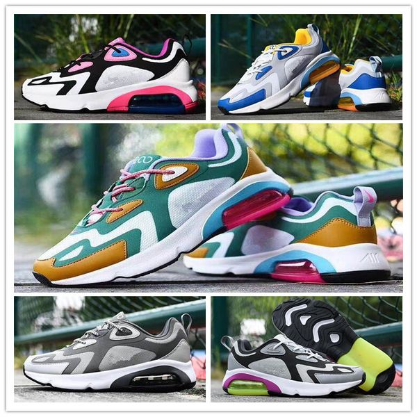 

2020 air &nbspmax 200 running shoes for men women max200 bordeaux university trainers athletic outdoor walking sports sneakers size 36-45