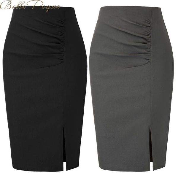 

2020 summer women skirt black plus size high waist work slim pencil skirt office lady skirts female