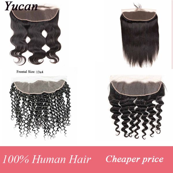 

indian virgin hair lace frontal straight body wave brazilian virgin human hair 13x4 natural color lace frontal closure deep wave, Black;brown
