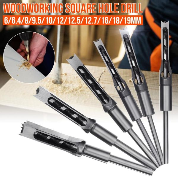 

doersupp 6-19mm square tenon drill bits woodworking square hole drill bits wood core power dowel maker for electric