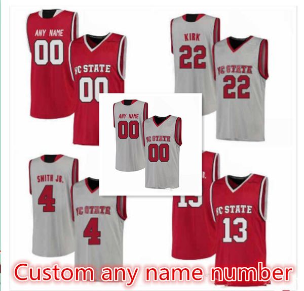 

custom made nc state wolfpack jersey eric lockett jersey 5 dj funderburk 0 jericole hellems 4 sacha killeya-jones 1 mens stitched size s-5xl, Black;red