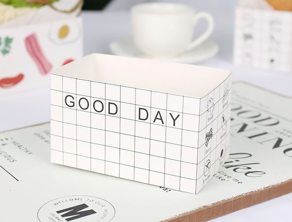 

food storage contianer hand made disposable snack bag donuts bread hamburger sandwich box packaging paper lunch bags breakfast picnic bag