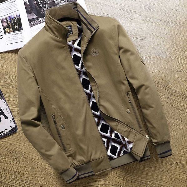 

jacket men fashion casual loose brand turn-down collar mens jacket sportswear bomber mens jackets men coats nice, Black;brown
