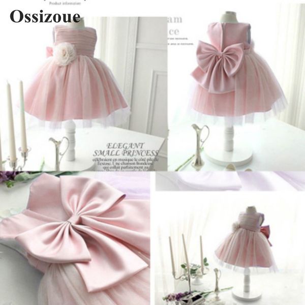 

pink ball gown flower girls dresses 2020 o-neck tulle first communion dress baby girl pageant dress kids party gowns esan437, Red;yellow