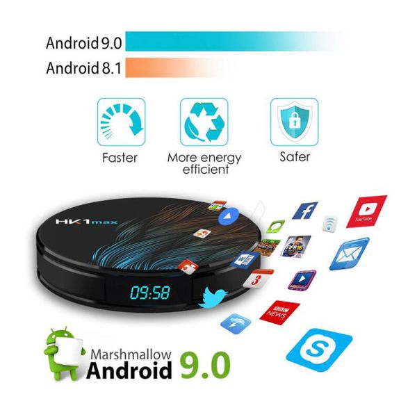 

Dropship T HK1 MAX IP Set Top Box RK3328 Four Core Android 9.0 Network Player 4K Intelligent 4+64G Double WIFI Arc Digital Display IPTV Box