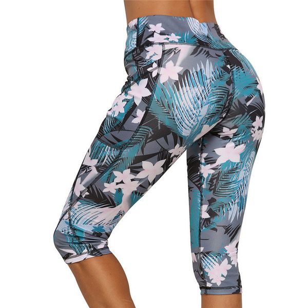 

women summer jogging clothing female running leggings exercise capris fitness pants with pocket fashion sport pirate shorts, Black;red