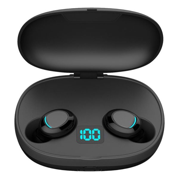 

t3s tws led display bluetooth earphone 9d stereo wireless headphones noise cancelling bluetooth earphone with 2200mah power bank