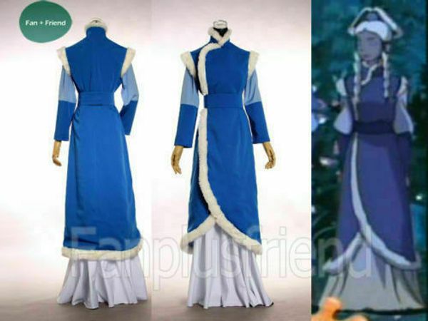

avatar:the last airbender cosplay princess yue costume, Black;red