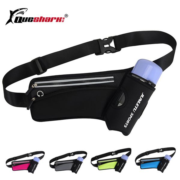 

reflective running waist bag ultralight marathon jogging cycling camping belt waist bag fanny packs with water bottle
