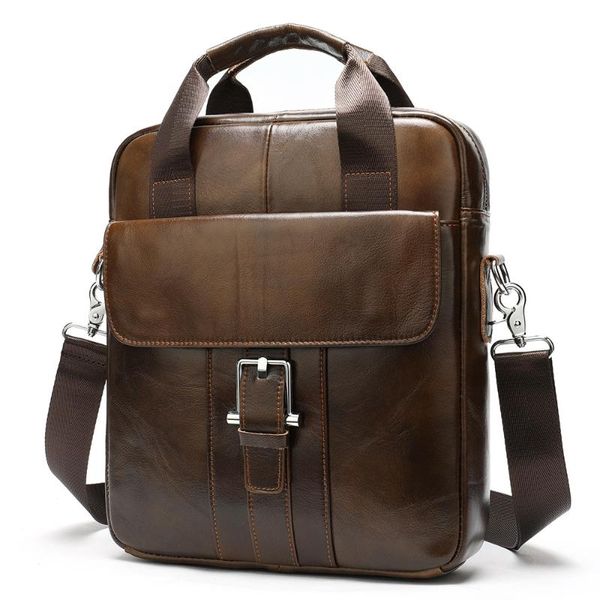 

2019 new fashion business men's hand briefcase men's single shoulder bag vertical style