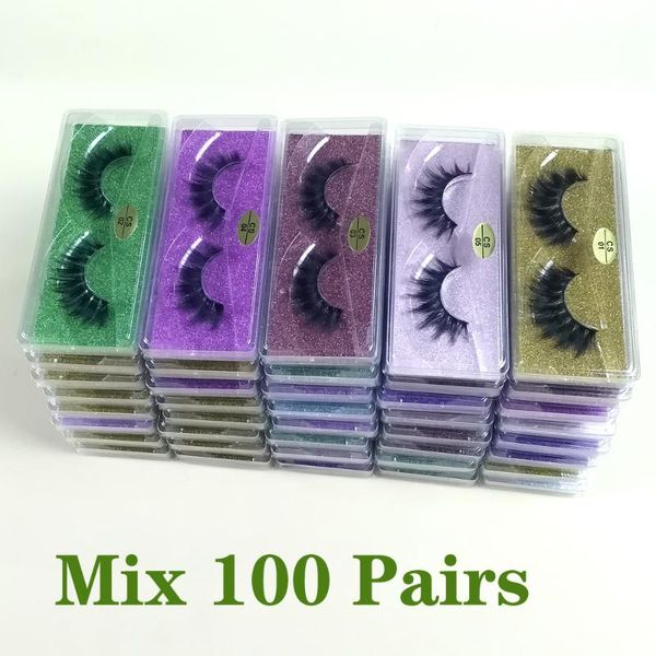 

wholesale lashes 30/50/70/100 pairs 3d mink lashes bulk natural mink eyelashes wholesale false eyelashes makeup false