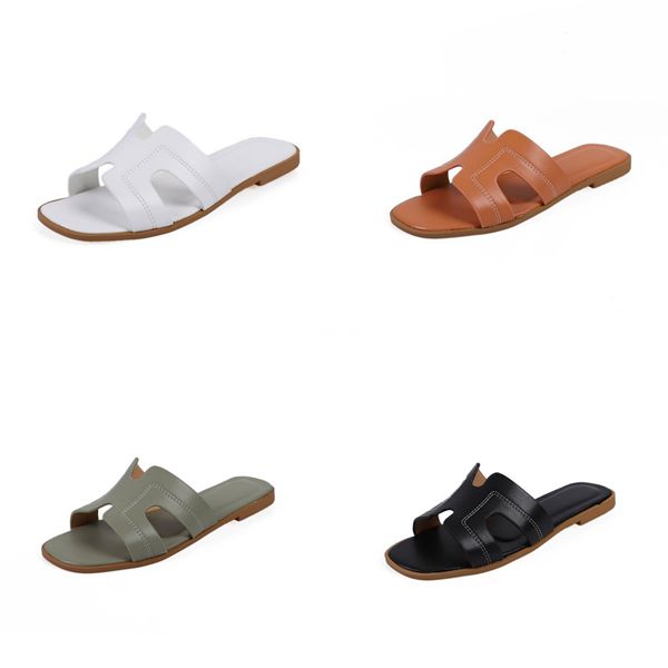

fashion womens shoes 2020 all-match slippers summer woman buckle strap strappy heels suit h beige ladies comfort#378, Black