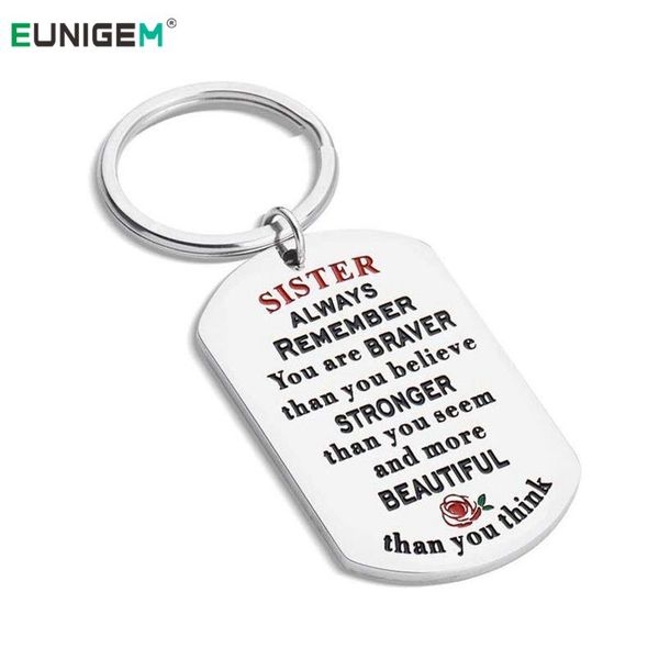 

sister friend keychains car bag mobile phone key chains for women girls birthday christmas graudation gifts, Silver