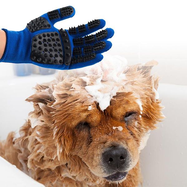 

pet grooming gloves bath massage thickened scratch resistant cats dogs floating hair removing gloves