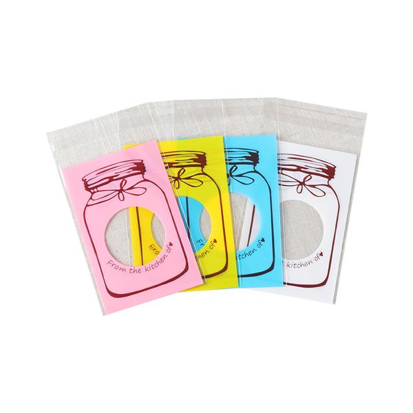 

biscuit bag 400pcs self adhesive bottle pattern plastic bag candy cellophane cookie treat