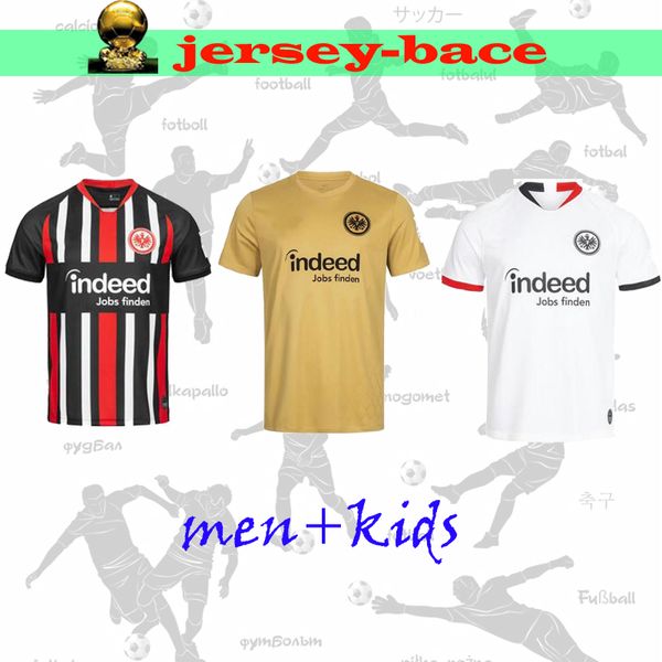 

new 19 20 frankfurt soccer jersey kostic home away 3rd fernandes de guzman jovic haller muller gacinovic rebic kids men football shirt, Black;yellow