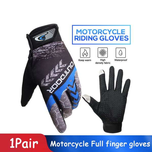 

motorcycles 1 pair hiking riding full finger gloves universal mountaineering motorcycle gloves durable arrow ridding gloves, Black