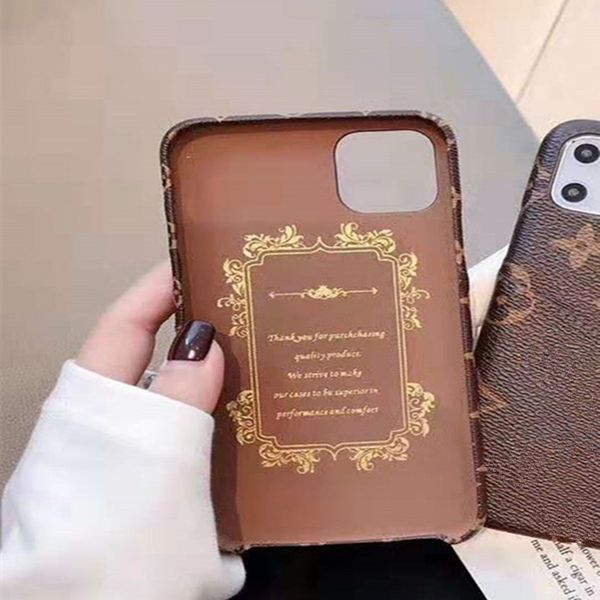 

fashion designer phone cases for iphone 11 pro x xs max xr card holder pu leather cover for iphone 12 7 8 plus phone case