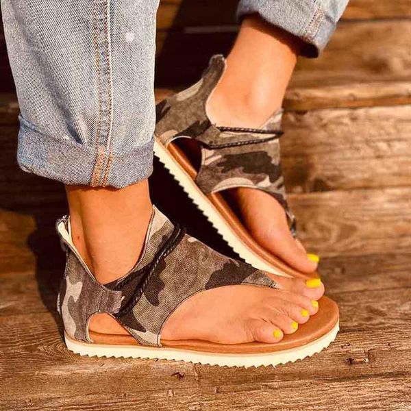 

2020 new women sandals leopard pattern large size rome sandals women's anti-slip selling wedges summer shoes casual, Black