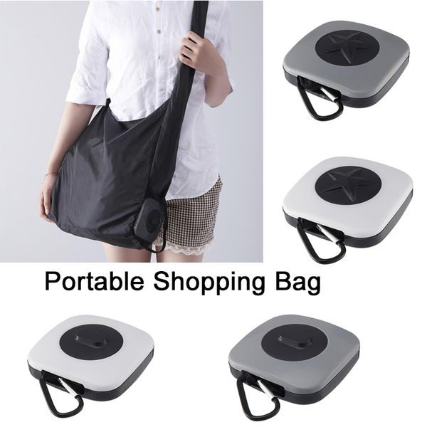 

rotary grocery shopping bag folding portable environmentally friendly large nylon storage bag plastic storage box creative gift